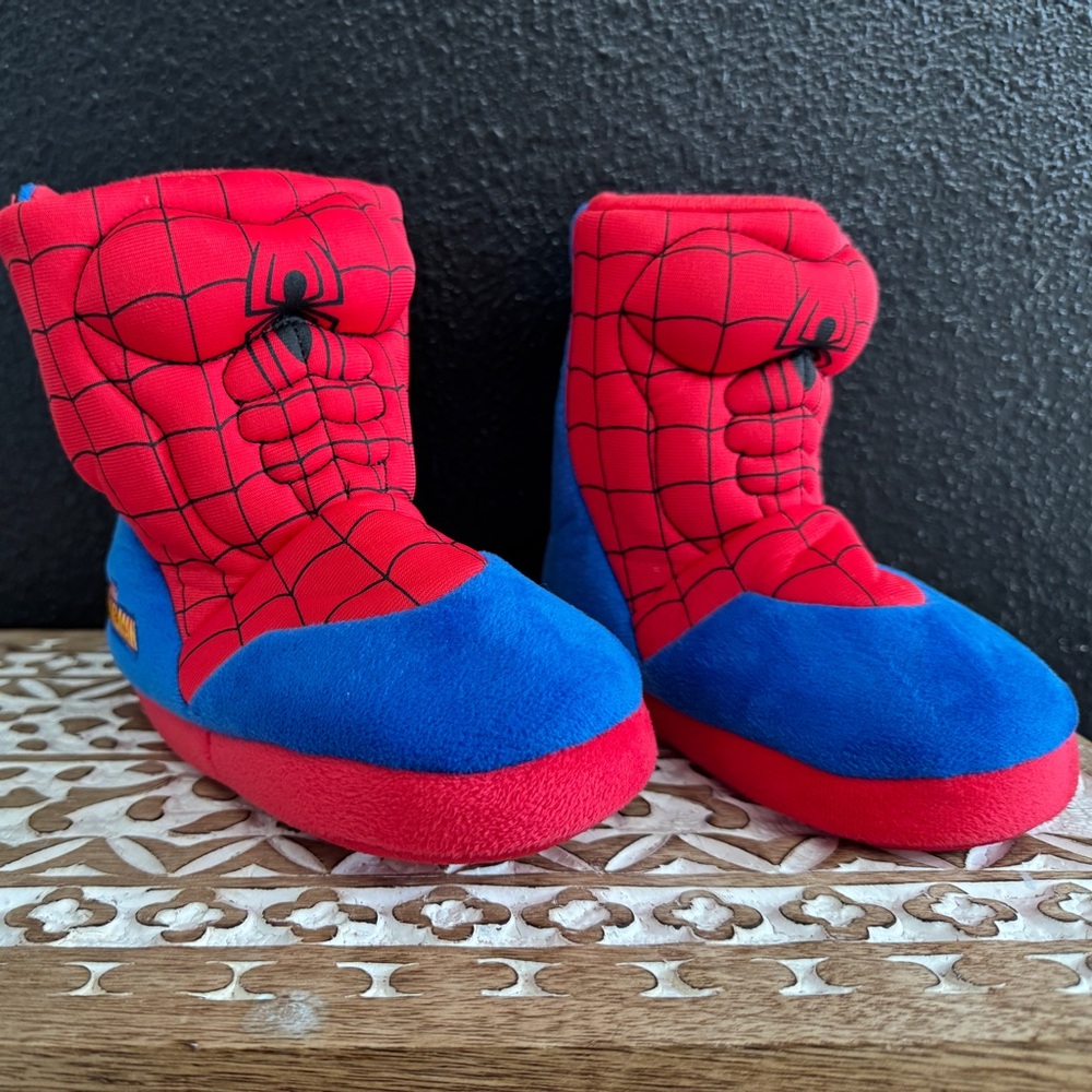Marvel Red and Blue Spider-Man Kids Slippers